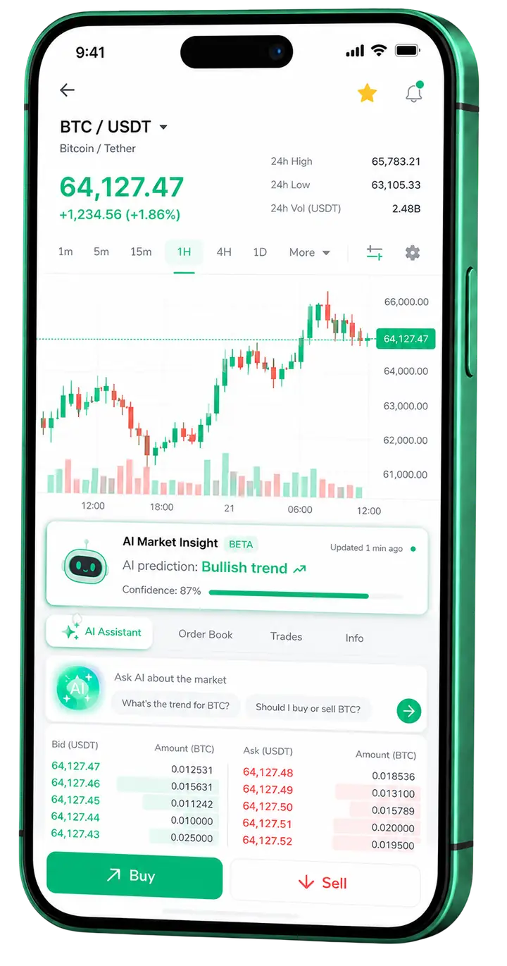 Nexo Global — plataforma móvil Vista móvil de trading Nexo Global